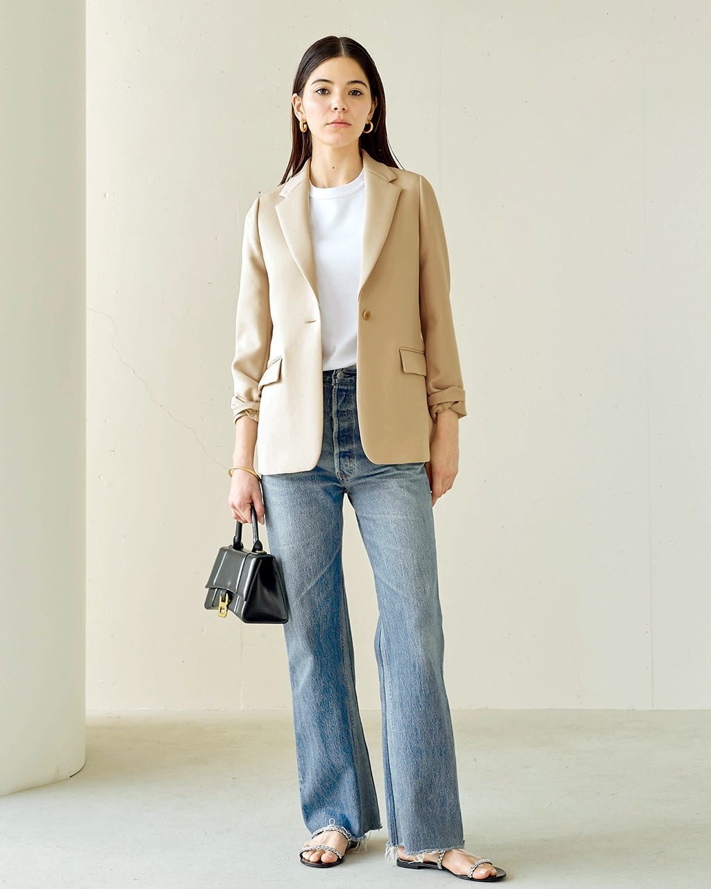 【ドゥクラッセ/DoCLASSE】のマトラッセクロス・テーラードジャケット インテリア・キッズ・メンズ・レディースファッション・服の通販 founy(ファニー) 　ファッション　Fashion　レディースファッション　Ladies' Fashion Online　アウター　Coat Outerwear　ジャケット　Jackets　テーラードジャケット　Tailored Jackets　ジャケット　Jacket　ベスト　Vest　ベージュ|ID: prp329100003172100 ipo3291000000032636987