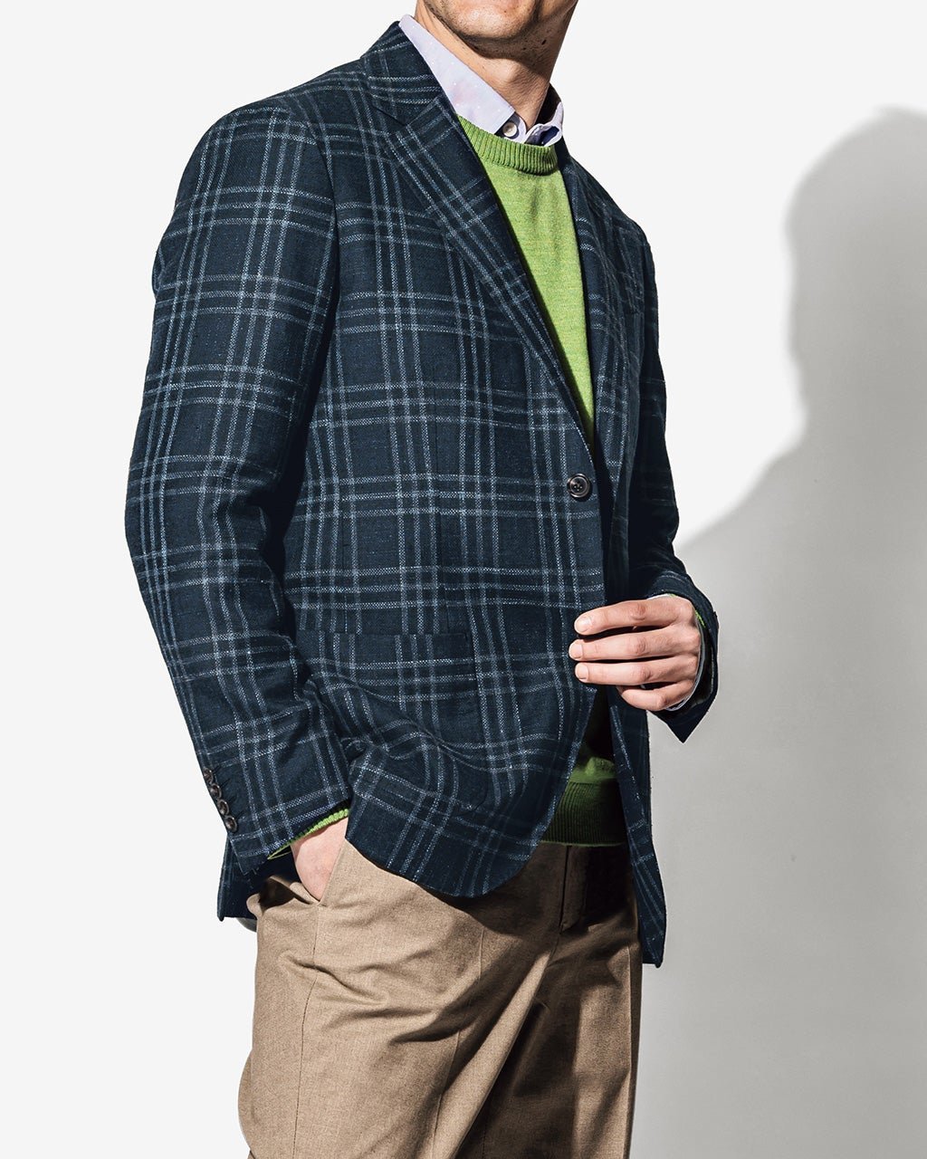 【ドゥクラッセ/DoCLASSE / MEN】のイタリーファブリックジャケット インテリア・キッズ・メンズ・レディースファッション・服の通販 founy(ファニー) 　ファッション　Fashion　メンズファッション　Fashion for Men　イタリア　Italy　ジャケット　Jacket, Outerwear　スマート　Smart, Elegant　ベスト　Vest, Waistcoat　メンズ　Men's, Menswear　春　Spring　無地　Plain, Solid Color　ネイビーチェック|ID: prp329100003172126 ipo3291000000028259702