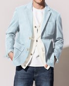 【ドゥクラッセ/DoCLASSE / MEN】のタテヨコストレッチ・コットントラベラージャケット サックス|ID: prp329100003172154 ipo3291000000033396127