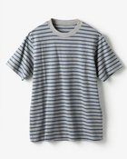 【ドゥクラッセ/DoCLASSE / MEN】の半袖クルーネック・ドゥクラッセT グレー&times;ブルー|ID: prp329100003172163 ipo3291000000031038851