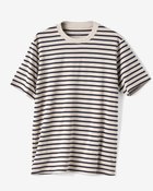【ドゥクラッセ/DoCLASSE / MEN】の半袖クルーネック・ドゥクラッセT グレー&times;ネイビー2|ID: prp329100003172163 ipo3291000000032039877