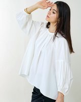 【ドゥクラッセ/DoCLASSE】のシルクコットン・タックギャザーブラウス 人気、トレンドファッション・服の通販 founy(ファニー) ファッション Fashion レディースファッション Ladies' Fashion Online トップス・カットソー Tops/Tshirt シャツ/ブラウス Shirts/Blouses ギャザー Gather シルク Silk シンプル Simple タイプライター Typewriter フォルム Form ベスト Vest おすすめ Recommend |ID:prp329100003185754