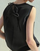 【ドゥクラッセ/DoCLASSE】のオクタダブルクロス・バックリボンブラウス ブラック|ID: prp329100003185755 ipo3291000000032637027