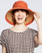 【ドゥクラッセ/DoCLASSE】の-10℃フラットトップハット・KOKAGE 人気、トレンドファッション・服の通販 founy(ファニー) ファッション Fashion レディースファッション WOMEN 帽子 Hats 抗菌 Antibacterial フラット Flat 帽子 Hat 日傘 Parasol thumbnail オレンジパターン|ID: prp329100003214762 ipo3291000000021645185