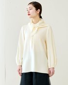 【ドゥクラッセ/DoCLASSE】のドレープWクロス・ キーネックブラウス オフホワイト|ID: prp329100003221161 ipo3291000000032637056