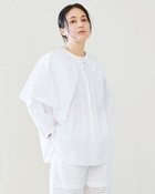 【ドゥクラッセ/DoCLASSE】の細番手コットン・ ケープブラウス 人気、トレンドファッション・服の通販 founy(ファニー) ファッション Fashion レディースファッション WOMEN トップス・カットソー Tops/Tshirt シャツ/ブラウス Shirts/Blouses thumbnail ホワイト|ID: prp329100003221163 ipo3291000000028265597