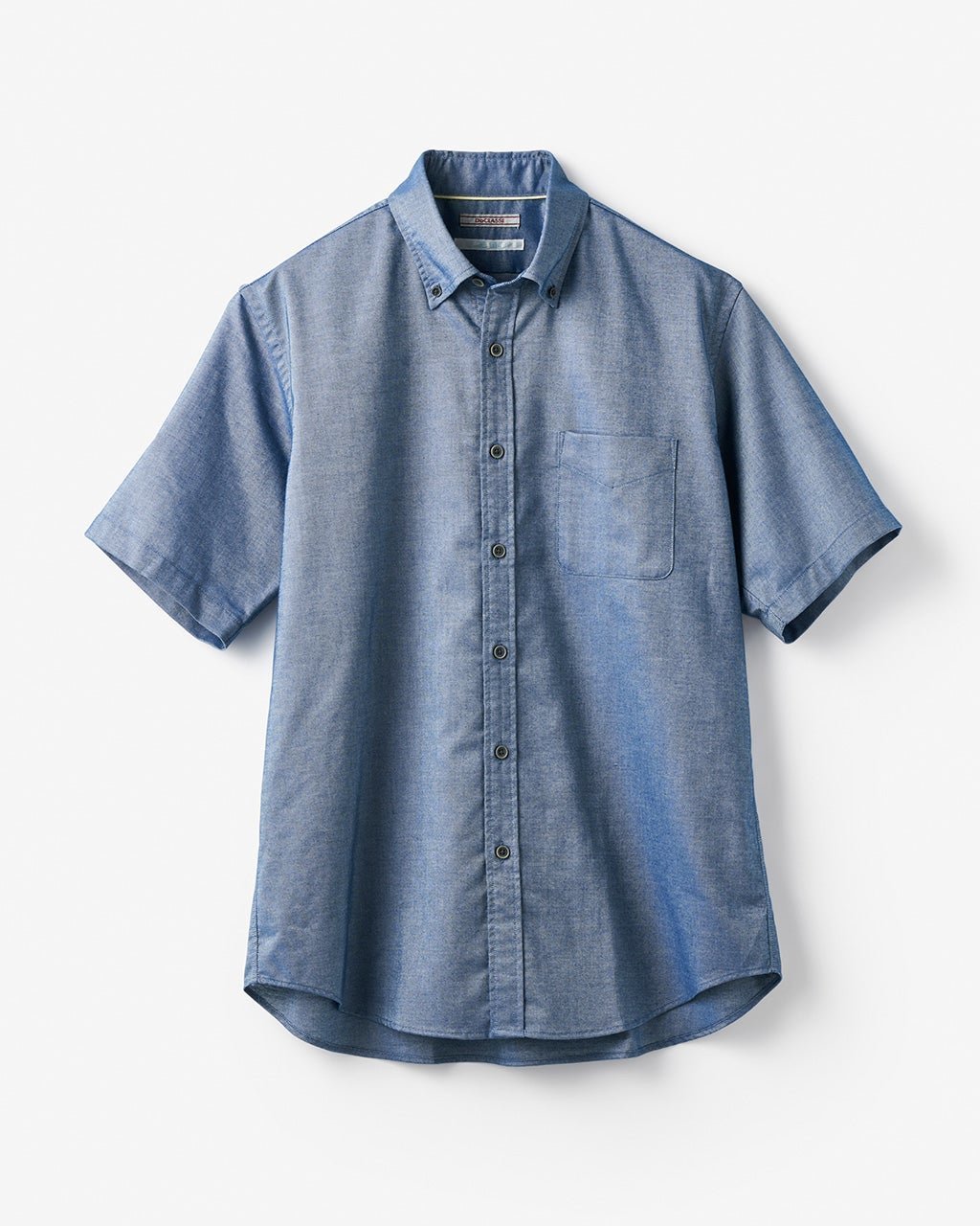 【ドゥクラッセ/DoCLASSE / MEN】のピュアファイン・先染めオックスシャツ 半袖 インテリア・キッズ・メンズ・レディースファッション・服の通販 founy(ファニー) 　ファッション　Fashion　メンズファッション　Fashion for Men　抗菌　Antibacterial, Bacteria-Resistant　なめらか　Smooth, Silky Texture　フィット　Fit, Slim Fit　半袖　Short Sleeve, Half Sleeve　メンズ　Men's, Menswear　ヨーク　Yoke, Yoke Design　インディゴ|ID: prp329100003221184 ipo3291000000028260378