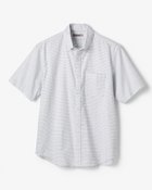 【ドゥクラッセ/DoCLASSE / MEN】のピュアファイン・先染めオックスシャツ 半袖 ホワイトxブラック|ID: prp329100003221184 ipo3291000000031701694