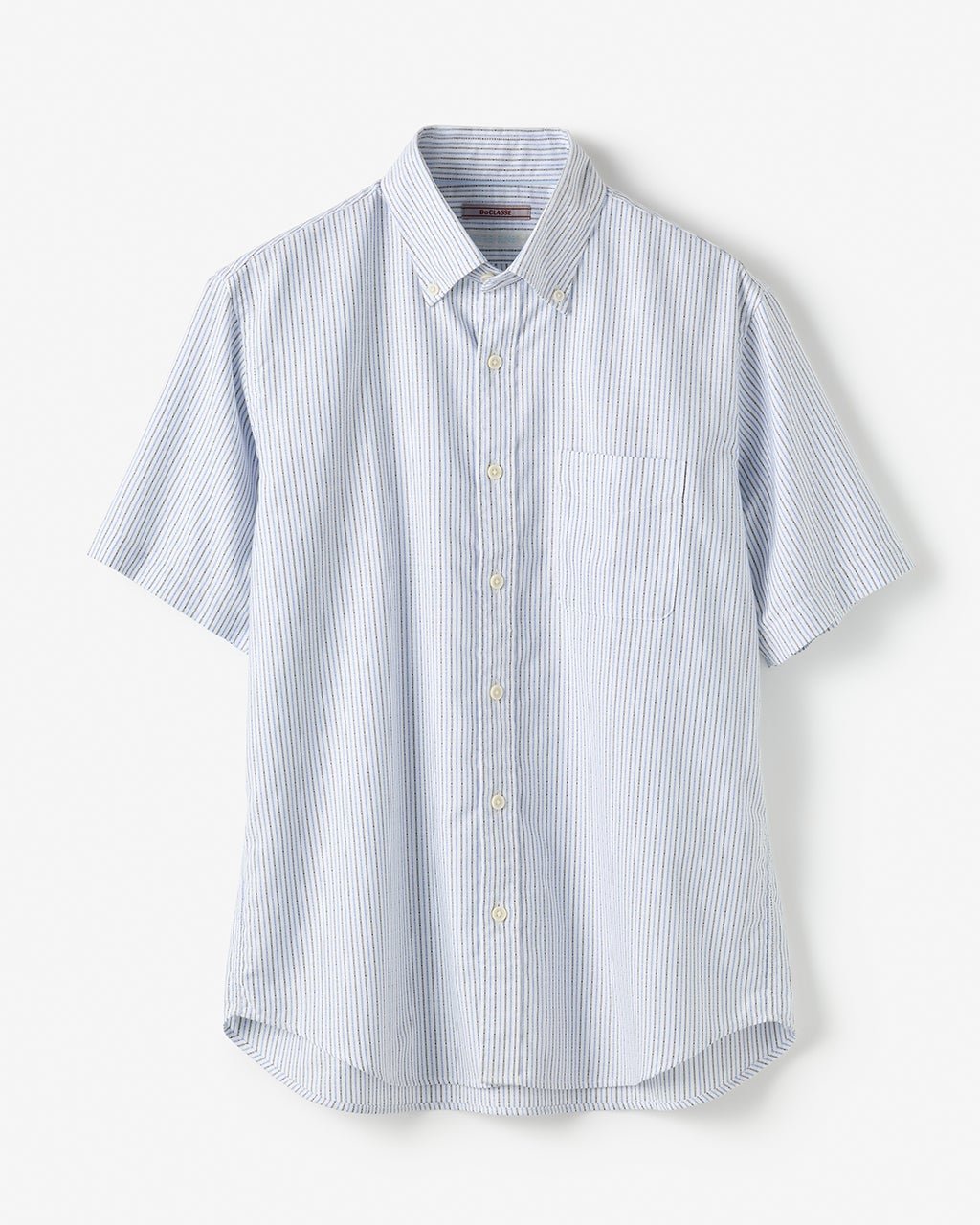 【ドゥクラッセ/DoCLASSE / MEN】のピュアファイン・先染めオックスシャツ 半袖 インテリア・キッズ・メンズ・レディースファッション・服の通販 founy(ファニー) 　ファッション　Fashion　メンズファッション　Fashion for Men　抗菌　Antibacterial, Bacteria-Resistant　なめらか　Smooth, Silky Texture　フィット　Fit, Slim Fit　半袖　Short Sleeve, Half Sleeve　メンズ　Men's, Menswear　ヨーク　Yoke, Yoke Design　ネイビー&times;ブルー|ID: prp329100003221184 ipo3291000000032415069