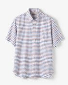【ドゥクラッセ/DoCLASSE / MEN】のピュアファイン・先染めオックスシャツ 半袖 マカロン|ID: prp329100003221184 ipo3291000000032415073