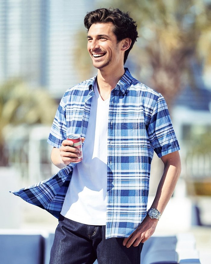 【ドゥクラッセ/DoCLASSE / MEN】のピュアファイン・先染めオックスシャツ 半袖 インテリア・キッズ・メンズ・レディースファッション・服の通販 founy(ファニー) https://founy.com/ ファッション Fashion メンズファッション Fashion for Men 抗菌 Antibacterial, Bacteria-Resistant ストレッチ Stretch, Stretchy Fabric なめらか Smooth, Silky Texture フィット Fit, Slim Fit 半袖 Short Sleeve, Half Sleeve メンズ Men's, Menswear ヨーク Yoke, Yoke Design |ID: prp329100003221184 ipo3291000000033385552