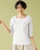 【ドゥクラッセ/DoCLASSE】のスクエアネック/7分袖・ドゥクラッセTシャツ 人気、トレンドファッション・服の通販 founy(ファニー) ファッション Fashion レディースファッション WOMEN トップス・カットソー Tops/Tshirt シャツ/ブラウス Shirts/Blouses ロング / Tシャツ T-Shirts カットソー Cut and Sewn インナー Inner カットソー Cut And Sew シンプル Simple ジャケット Jacket スクエア Square デニム Denim 定番 Standard なめらか Smooth パール Pearl ベーシック Basic 半袖 Short Sleeve おすすめ Recommend ビジネス 仕事 通勤 Business thumbnail ホワイト|ID: prp329100003221204 ipo3291000000028260485