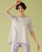 【ドゥクラッセ/DoCLASSE】のバックギャザー/5分袖・ドゥクラッセTシャツ ライトグレー|ID: prp329100003221212 ipo3291000000028260526