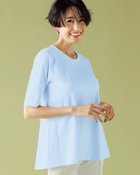 【ドゥクラッセ/DoCLASSE】のバックギャザー/5分袖・ドゥクラッセTシャツ ペールブルー|ID: prp329100003221212 ipo3291000000036290813