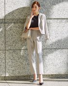 【ドゥクラッセ/DoCLASSE】の綿麻オックスフォード・テーパードパンツ グレー|ID: prp329100003221218 ipo3291000000028260531