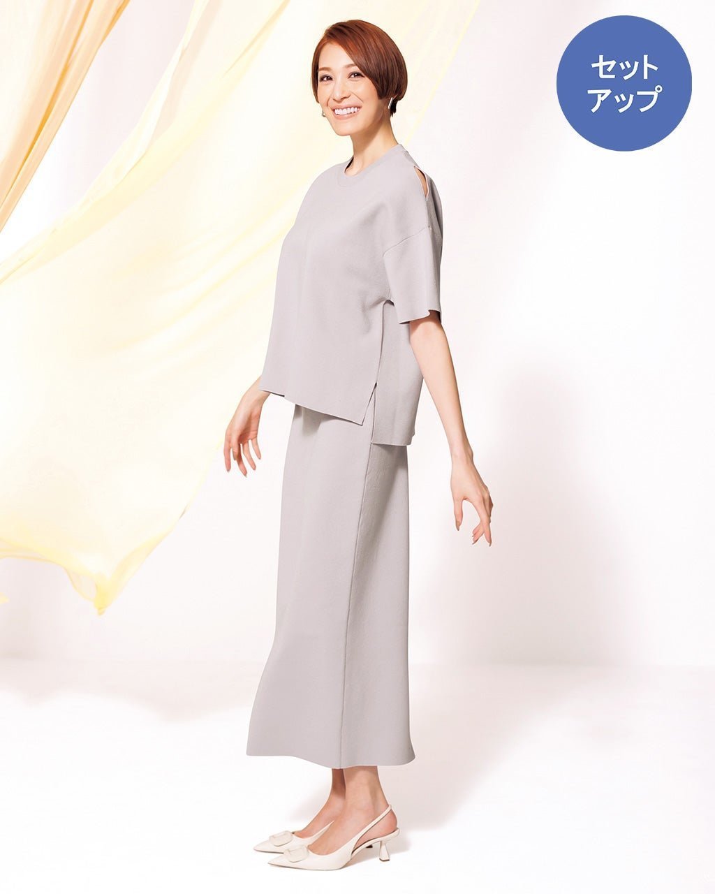 【ドゥクラッセ/DoCLASSE】のドライコットンニット・セットアップ 人気、トレンドファッション・服の通販 founy(ファニー) 　ファッション　Fashion　レディースファッション　Fashion for Women　ワンピース　Dresses　スリット　Slit, Slit Detail　セットアップ　Set-Up, Coordinated Outfit　ミラノリブ　Milano Rib, Milano Stitch　 other-1|ID: prp329100003221248 ipo3291000000036036902