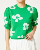 【ドゥクラッセ/DoCLASSE】のふくれジャカード編み・モチーフプルオーバー グリーン|ID: prp329100003221262 ipo3291000000028260167