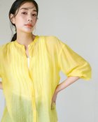 【ドゥクラッセ/DoCLASSE】のシアークロス・ピンタックブラウス 人気、トレンドファッション・服の通販 founy(ファニー) ファッション Fashion レディースファッション WOMEN トップス・カットソー Tops/Tshirt シャツ/ブラウス Shirts/Blouses チュニック Tunic thumbnail イエロー|ID: prp329100003221269 ipo3291000000028260186