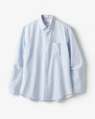 【ドゥクラッセ/DoCLASSE / MEN】のライトコットン・先染めシアサッカーシャツ 長袖 イエロー×ブルー|ID: prp329100003221273 ipo3291000000030710868