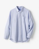 【ドゥクラッセ/DoCLASSE / MEN】のライトコットン・先染めシアサッカーシャツ 長袖 ブルーギンガム|ID: prp329100003221273 ipo3291000000030710869