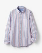 【ドゥクラッセ/DoCLASSE / MEN】のライトコットン先染めシアサッカー長袖 レッドストライプ|ID: prp329100003221273 ipo3291000000036036974