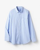 【ドゥクラッセ/DoCLASSE / MEN】のライトコットン先染めシアサッカー長袖 ブルーストライプ2|ID: prp329100003221273 ipo3291000000036036985