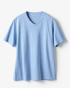 【ドゥクラッセ/DoCLASSE / MEN】の浅Vネック半袖・ドゥクラッセT 杢サックス|ID: prp329100003221294 ipo3291000000031055112