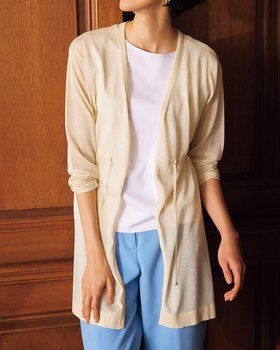 【ドゥクラッセ/DoCLASSE】 イタリア糸・シアートッパーカーディガン人気、トレンドファッション・服の通販 founy(ファニー) ファッション Fashion レディースファッション WOMEN トップス・カットソー Tops/Tshirt カーディガン Cardigans パーカ Sweats なめらか Smooth イタリア Italy カーディガン Cardigan シアー Sheer トッパー Topper ロング Long 春 Spring |ID:prp329100003221306
