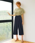 【ドゥクラッセ/DoCLASSE】のドライタッチ・ワイドクロップド ネイビーストライプ|ID: prp329100003221320 ipo3291000000036037005