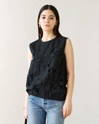 【ドゥクラッセ/DoCLASSE】のカッティングレース・ノースリーブブラウス ブラック|ID: prp329100003248322 ipo3291000000032637049