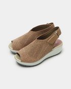 【フィットフィット/fitfit】の厚底ニットサンダルビジュー シャンパンxオレンジ|ID: prp329100003269390 ipo3291000000032101933