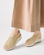 【フィットフィット/fitfit】の厚底ニットサンダルビジュー ラメシャンパン|ID: prp329100003269390 ipo3291000000032101934