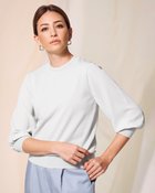 【ドゥクラッセ/DoCLASSE】のシアースリーブ・柄編みデザインニット 人気、トレンドファッション・服の通販 founy(ファニー) ファッション Fashion レディースファッション Fashion for Women トップス・カットソー Cut & Sew Tops ニット Knit Tops & Sweaters サマー Summer, Summer Style シフォン Chiffon, Lightweight Fabric ミックス Mix, Mixed Style thumbnail ホワイト|ID: prp329100003283880 ipo3291000000033023643