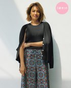 【ドゥクラッセ/DoCLASSE】のシアーニット・インナー付きアンサンブル ブラック|ID: prp329100003283881 ipo3291000000035797737