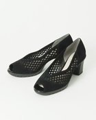 【フィットフィット/fitfit】のメッシュフレックスヒールニーカーオープントゥ スエードブラック|ID: prp329100003294857 ipo3291000000032076232