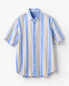 【ドゥクラッセ/DoCLASSE / MEN】のライトコットン・先染めシアサッカーシャツ 半袖 マスタードストライプ|ID: prp329100003296794 ipo3291000000031673274