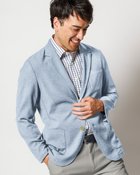 【ドゥクラッセ/DoCLASSE / MEN】のラクスマ麻調ニットジャケット ライトブルー|ID: prp329100003296807 ipo3291000000028260943