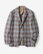 【ドゥクラッセ/DoCLASSE / MEN】のLanificio di Pray(ディプレイ)ウール綿ジャケット ブラウンチェック|ID: prp329100003296825 ipo3291000000036008885