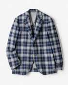 【ドゥクラッセ/DoCLASSE / MEN】のLanificio di Pray(ディプレイ)ウール綿ジャケット ネイビーチェック|ID: prp329100003296825 ipo3291000000036008892