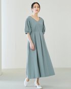 【ドゥクラッセ/DoCLASSE】の艶タフタ・タックワンピース 人気、トレンドファッション・服の通販 founy(ファニー) ファッション Fashion レディースファッション Fashion for Women ワンピース Dresses エレガント 上品 Elegant カッティング Cutting Detail コクーン Cocoon, Cocoon Silhouette スリーブ Sleeve, Long Sleeve / Short Sleeve タフタ Taffeta, Structured Fabric タンブラー Tumbler, Travel Mug デコルテ Décolleté, Neckline バランス Balance, Style Balance フィット Fit, Slim Fit フォルム Silhouette, Form フレア Flare, Flared 夏 Summer thumbnail ブルーグレー|ID: prp329100003296842 ipo3291000000035734847