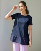 【ドゥクラッセ/DoCLASSE】の異素材コンビ・プリーツ切り替えトップス 人気、トレンドファッション・服の通販 founy(ファニー) ファッション Fashion レディースファッション Fashion for Women トップス・カットソー Cut & Sew Tops シャツ・ブラウス・オフィスカジュアル Elegant Blouses & Button-Ups ロングTシャツ・Tシャツ Longline T-Shirts & Tees カットソー・ベーシックTシャツ Cut-and-Sewn Tops / Stretch Tees & Basics なめらか Smooth, Silky Texture カットソー Cut and Sewn Top コンビ Combo, Combination Style シルケット Silket, Silky Cotton ドッキング Docking, Mixed Material プリーツ Pleats, Pleated thumbnail ネイビー|ID: prp329100003316321 ipo3291000000033218665