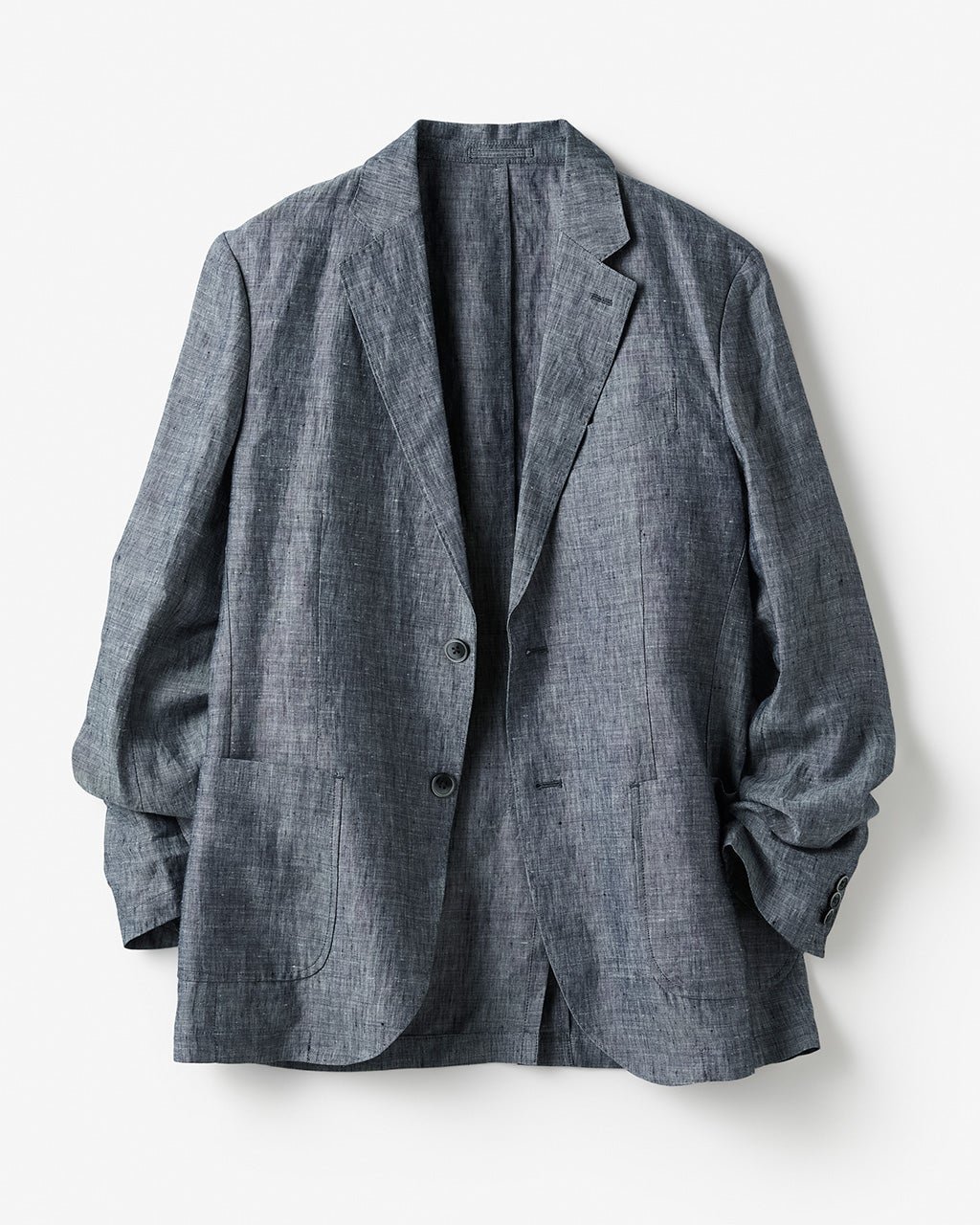 【ドゥクラッセ/DoCLASSE / MEN】のリネンシャンブレージャケット インテリア・キッズ・メンズ・レディースファッション・服の通販 founy(ファニー) 　ファッション　Fashion　メンズファッション　Fashion for Men　ジャケット　Jacket, Outerwear　フレンチ　French, French Style　ベスト　Vest, Waistcoat　メンズ　Men's, Menswear　リネン　Linen, Linen Fabric　ダークインディゴ|ID: prp329100003345705 ipo3291000000028726494