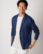 【ドゥクラッセ/DoCLASSE / MEN】のリネン・ニットテーラージャケット 人気、トレンドファッション・服の通販 founy(ファニー) ファッション Fashion メンズファッション MEN カーディガン Cardigan ジャケット Jacket フレンチ French フロント Front メンズ Mens リネン Linen thumbnail ネイビー|ID: prp329100003359448 ipo3291000000028261201