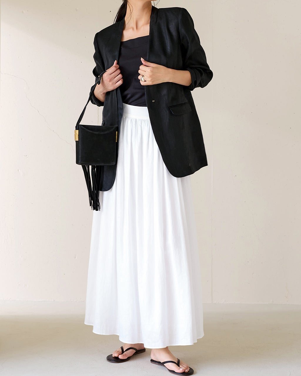 【ドゥクラッセ/DoCLASSE】の66番手オランダリネン・フレアスカート インテリア・キッズ・メンズ・レディースファッション・服の通販 founy(ファニー) ファッション Fashion レディースファッション Fashion for Women スカート Skirts Aライン・フレアスカート A-Line & Flared Skirts なめらか Smooth, Silky Texture ギャザー Gathered, Ruffled ティアード Tiered, Tiered Style リネン Linen, Linen Fabric 夏 Summer ホワイト|ID: prp329100003359491 ipo3291000000035734861