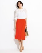 【ドゥクラッセ/DoCLASSE】のリネンコットン・マーメイドスカート オレンジ|ID: prp329100003359515 ipo3291000000035991031