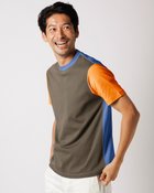 【ドゥクラッセ/DoCLASSE / MEN】のカラーブロッキング半袖・ドゥクラッセT カーキパターン|ID: prp329100003359537 ipo3291000000028261134