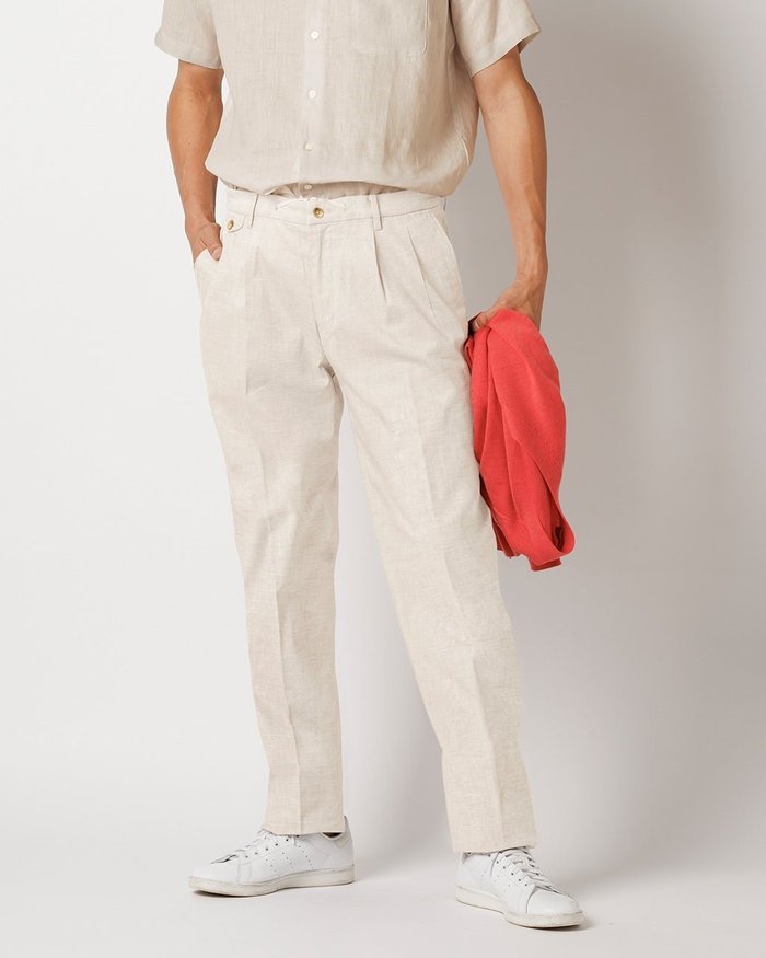 【ドゥクラッセ/DoCLASSE / MEN】のコットンリネンストレッチ・ストリングパンツ インテリア・キッズ・メンズ・レディースファッション・服の通販 founy(ファニー) https://founy.com/ ファッション Fashion メンズファッション Fashion for Men ボトムス Bottoms エレガント 上品 Elegant ストレッチ Stretch, Stretchy Fabric メンズ Men's, Menswear リネン Linen, Linen Fabric 夏 Summer |ID: prp329100003359546 ipo3291000000035990998