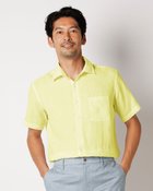 【ドゥクラッセ/DoCLASSE / MEN】のリネンシャンブレーシャツ・半袖 イエロー|ID: prp329100003359551 ipo3291000000028261173