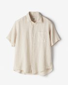 【ドゥクラッセ/DoCLASSE / MEN】のリネンシャンブレーシャツ・半袖 サンドベージュ|ID: prp329100003359551 ipo3291000000033592346