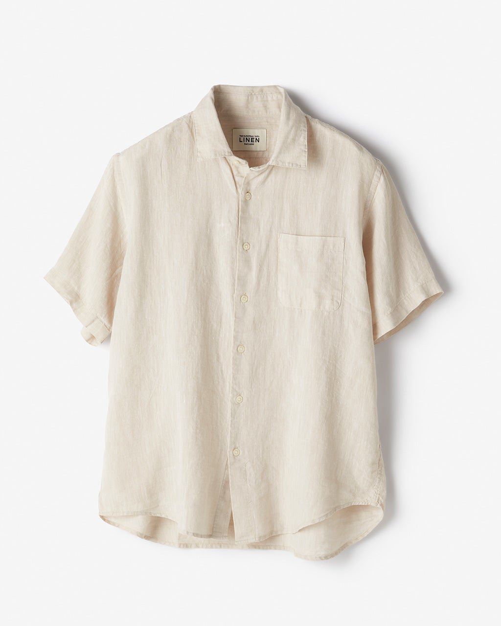 【ドゥクラッセ/DoCLASSE / MEN】のリネンシャンブレーシャツ・半袖 インテリア・キッズ・メンズ・レディースファッション・服の通販 founy(ファニー) 　ファッション　Fashion　メンズファッション　Fashion for Men　フレンチ　French, French Style　メンズ　Men's, Menswear　リネン　Linen, Linen Fabric　半袖　Short Sleeve, Half Sleeve　サンドベージュ|ID: prp329100003359551 ipo3291000000033592346
